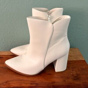 White Ankle Boots